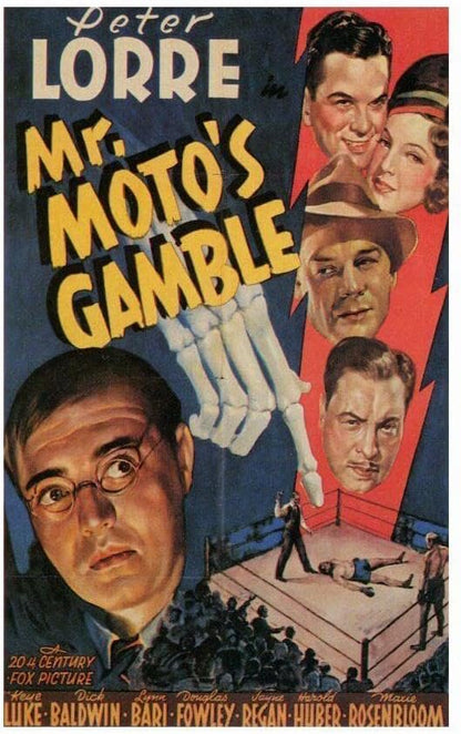 Black Empire Mr. Moto's Gamble Movie Peter Lorre Keye Luke Dick Baldwin Lynn Room Decor Wall Art Print 12x16 Poster
