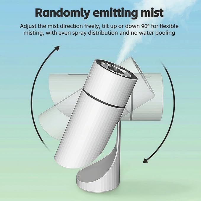 Dog Humidifier, Quiet Mini Humidifier with Calming Night Light for Puppy, Cats & Pets, Portable USB for Bedroom, Crate, Or Travel