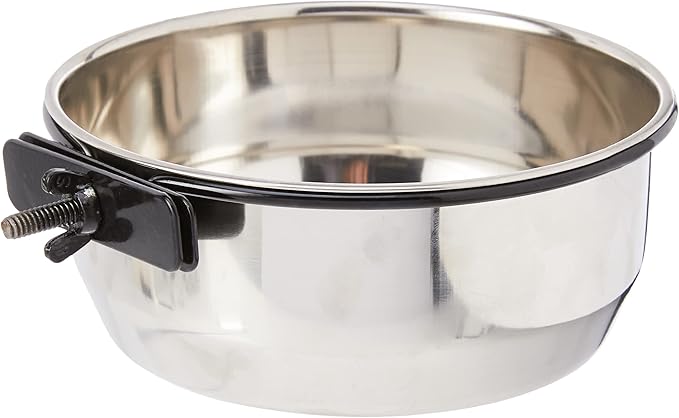 Classic Pet Products Classic Steel Bolt Clamp Coop Cup, 900 ml