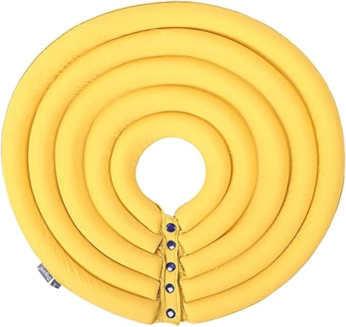 Dog Cone Collar, Inflatable Dog Neck Donut Collar Alternative After Surgery, Soft Protective Recovery Cone for Small Medium Large Dogs and Cats Puppies - Alternative Collar (Ginger,XXL)
