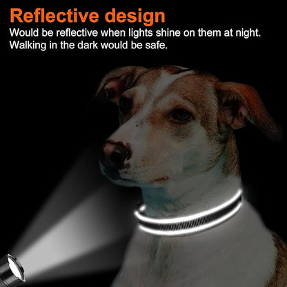 Joytale Reflective Dog Collar,Soft Neoprene Padded Breathable Nylon Pet Collar Adjustable for Extra Large Dogs,Black,XL