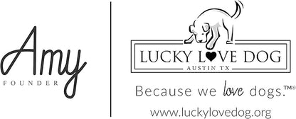 Lucky Love Dog Martingale Dog Collar - Adjustable, No-Slip, Comfortable, Durable, Soft Webbing & Stylish Patterned Collar for Male and Female Dogs Ideal for Training & Walking - Carriebelle, Small