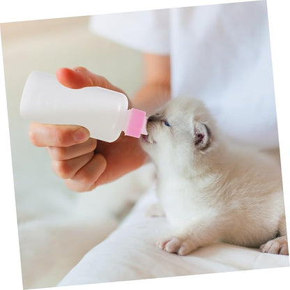 Dog Cat Nursing Bottles Kit Silicone Milk Bottle for Puppy Newborn Pet Feeding