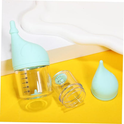 Mikikit 2pcs Pet Nursing Bottles for Newborn Kittens Puppies Safe Milk Feeders with Pressure Control Design for Pets