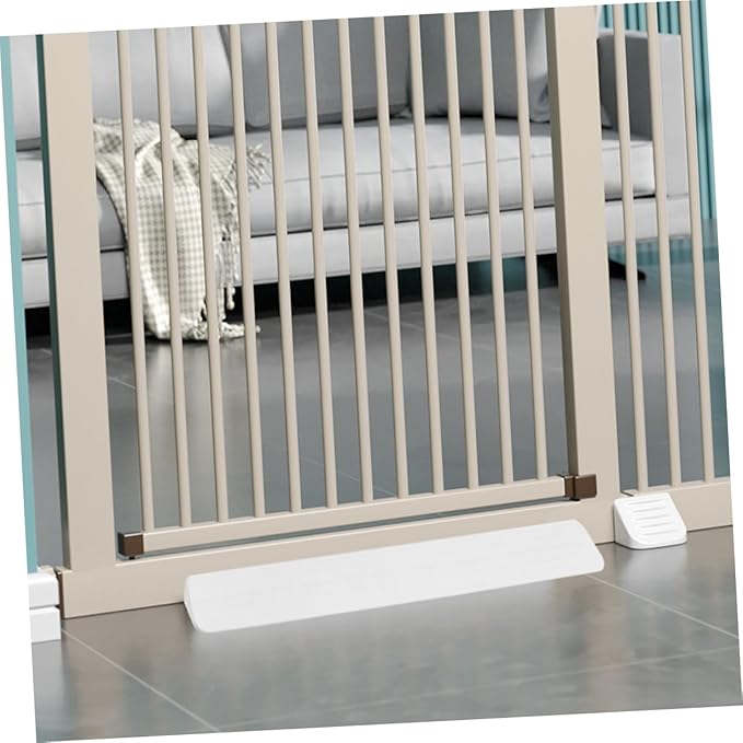 Anti-Kick Pedal Safety Gate Guardrail Accessory for Baby and Pet Gates Indoor Non-Slip Door Fixator 17.91X5.11X1.18In