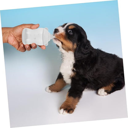 Silicone PET Nursing Bottle for Kittens and Puppies Leak-Proof Milk Feeder 100% Food-Grade Material Portable Feeding Bottle for Small Animals