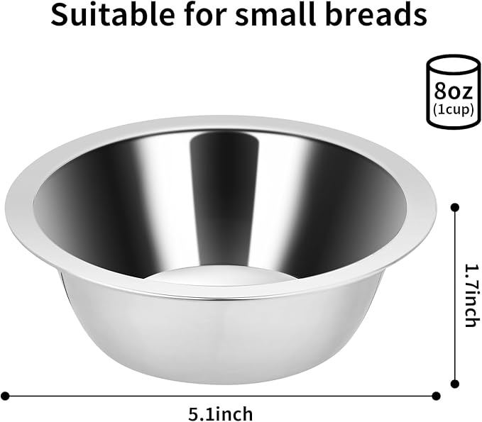 Fri4Free 2PCS Kennel Water Bowl Hanging,Stainless Steel Puppy Bowls for Small Dog Cage,Kennel, Crate, Catio Accessories,Dog Crate Water Bowl Dish Feeder Food Holder No Spill(8oz/1cup)