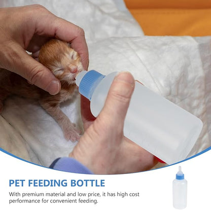 Abaodam 3Pcs Pet Nursing Feeders Cat Milk Bottles for Kittens and Puppies Leak Easy to Use Pet Feeding Supplies for Newborn
