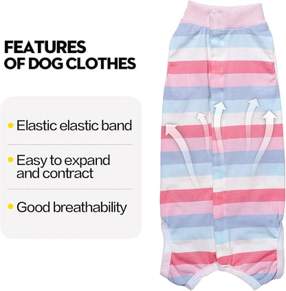 Coppthinktu Recovery Suit for Dogs Dog Onesie for Surgery, Dog Surgery Recovery Suit for Small Medium Dogs, E-Collar Alternative Anti Licking Abdominal Wounds Pet Surgery Recovery Neuter Suit
