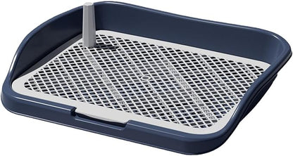 Dog Toilet Pee Pad Holder Indoor Dog Training Toilet Dog Potty Tray Training Pad for Home Use Garden Porch Hospital, Navy Blue