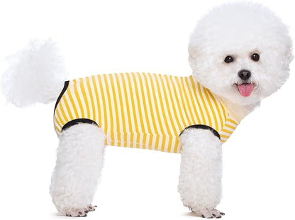 Coppthinktu Dog Surgery Recovery Suit for Dogs Cat Dog Onesie, Dog Recovery Suit Female for Small Medium, Pet Surgical Neuter Post-Surgery Suit E-Collar Alternative Anti Licking Abdominal Wounds