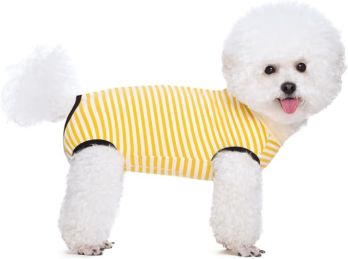 Coppthinktu Dog Surgery Recovery Suit for Dogs Cat Dog Onesie, Dog Recovery Suit Female for Small Medium, Pet Surgical Neuter Post-Surgery Suit E-Collar Alternative Anti Licking Abdominal Wounds