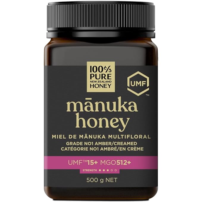 Manuka Honey UMF 15+ (MGO 512+) 100% Pure New Zealand - Certified Award Winning New Zealand Raw Manuka Honey Premium Grade, 17.6 Ounce (500g)