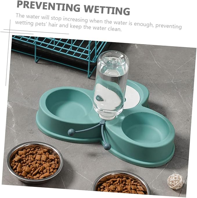 BESPORTBLE Triple-use Pet Waterer Feeder Dog Food Dispenser Kitten Feeder Pet Accessory Shatterproof Material