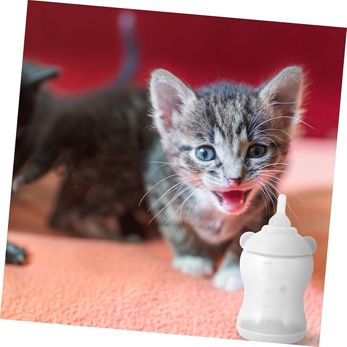 Sosoport Pet Feeding Bottle Milk Feeder for Cats Dogs and Small Animals Design for Convenient Feeding for Puppies and Kittens
