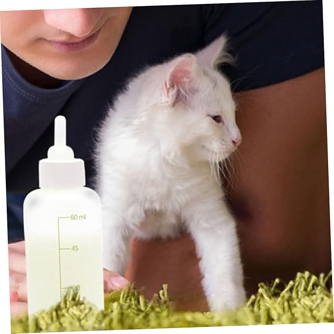 ORFOFE PET Nursing Bottle Set for Puppies and Kittens Silicone Milk Bottles for Small Animals Comfortable to Hold for Newborn Pets