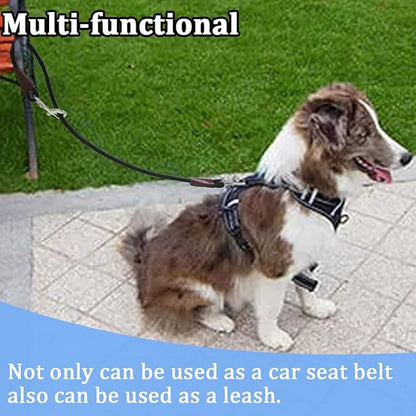 MayPaw Training Tie Down- Short Dog Tether Indoor- Strong Rope Dog Car Leash Seat Belt- 5 Sizes Vehicle Safety Restraint Lead for Small Medium Large Dogs (40 Inch)