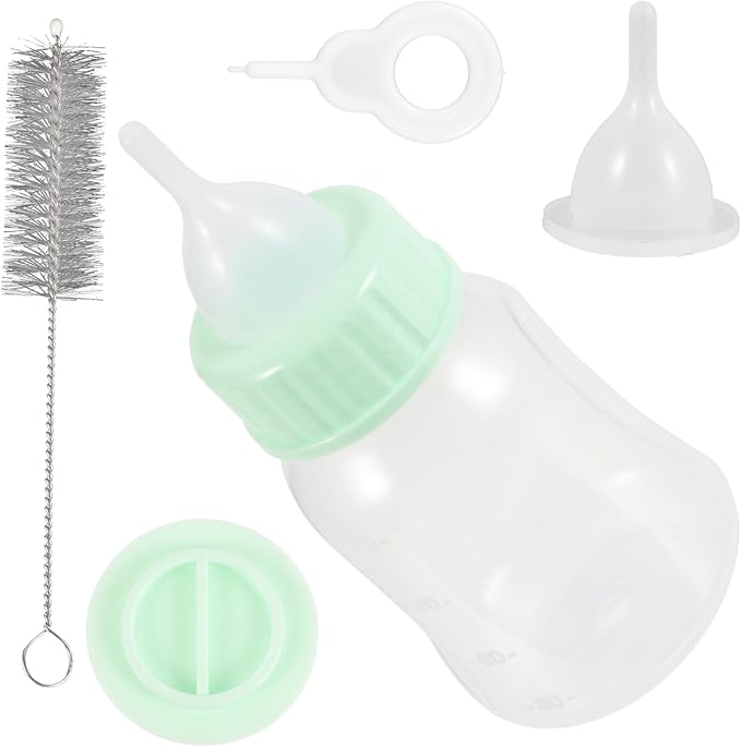 Beaupretty Small Pet Nursing Bottle Kit Milk Feeder for Puppies Kittens Hamsters Lightweight Portable Feeding Set for Newborn Animals