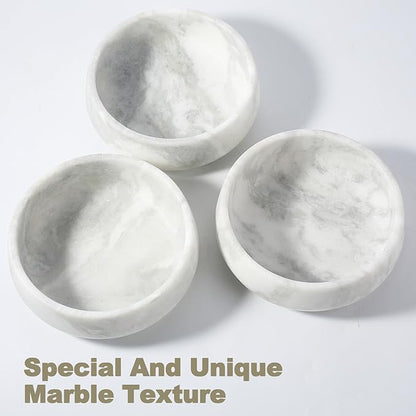 Karibiber Marble Dog Bowl, 5lbs Non-Slip Cat and Dog Food Bowl Dish, Non-Tipping Weighted Puppy Pet Dish, Grey Stone Durable Food and Water Bowls, Easy to Clean, Holds 4 Cups