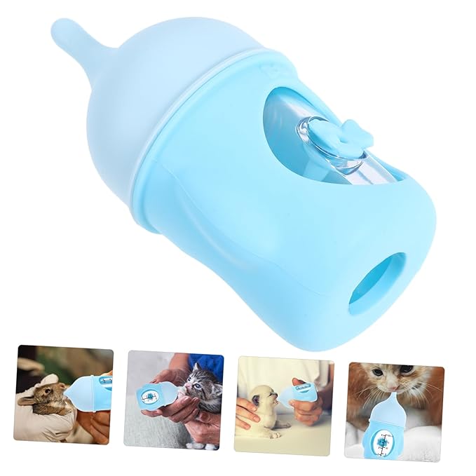 Hemoton Mini Pet Feeder Kitten Nipples Portable Nursing Bottle for Newborn Kitten Milk Feeder Measurement