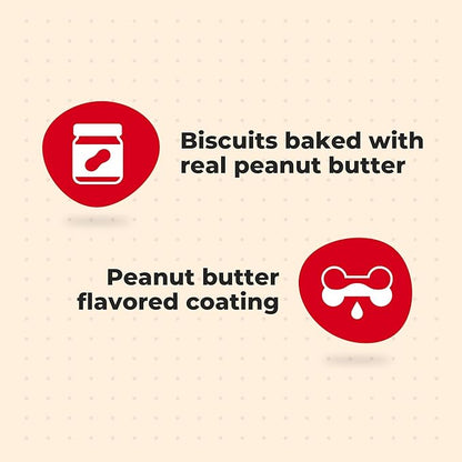 Milk-Bone Peanut Buttery Dipped Dog Biscuits with Jif Peanut Butter, 32 Oz. Bag