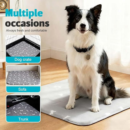 Puppy Pads for Dogs, 2026 New Washable Puppy Pads with Pheromones, Pee Pads for Dogs & Cats, Durable Leak-Proof & Anti-Slip Pet Training Pads for Home & Travel, Reusable (Grey, 31.5" x 35.4")