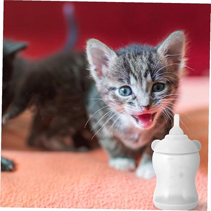 COLLBATH Pet Feeding Bottle Nursing Bottle for Small Pets for Kittens Puppies Newborn Animals Leak Design Easy to Lightweight Portable Milk Feeder