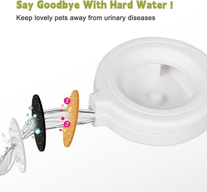 RIZZARI Automatic Dog Water Dispenser: Spill-Resistant 9L Black Gravity Feeder - Includes 2 Extra Filters & 2 Bottle Caps - Raised Design Supports Elderly Dogs’ Spine Health - for Garage Garden Use