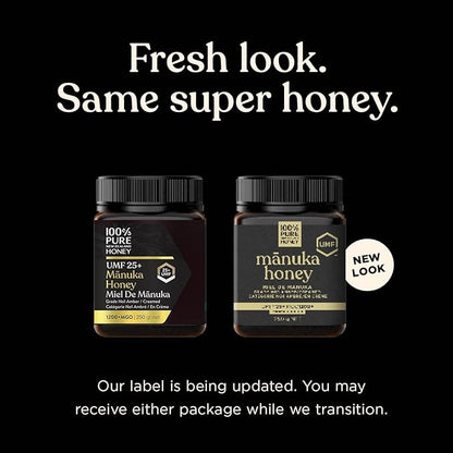 Manuka Honey UMF 25+ (MGO 1200+) 100% Pure New Zealand, Certified Ultra Premium Raw, 8.8 Oz (250g)