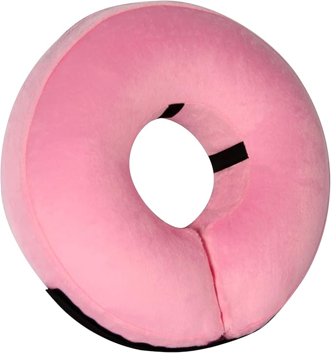 Inflatable Dog Cone Collar-Soft Protective Cone for Dogs After Surgery,Dog Donut Collar for Large Medium Small Dogs and Cats (Pink,Medium)