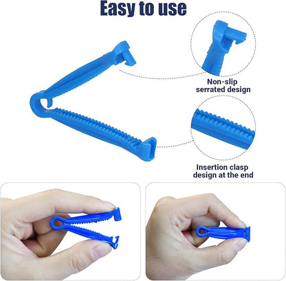 Puppy Kitten Whelping Kit, Newborn Dogs Cats Pet Whelping Kit with 6P Record Keeping Charts, 15P Pet ID Collars, 1P Aspirator Bulb, 15P Umbilical Cord Clip, 1P Hemostatic Forcep