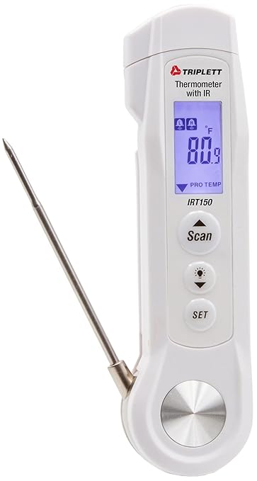 Triplett IRT150 Food Safety Stem Thermometer with IR, -40 to 446°F (-40 to 230°C)