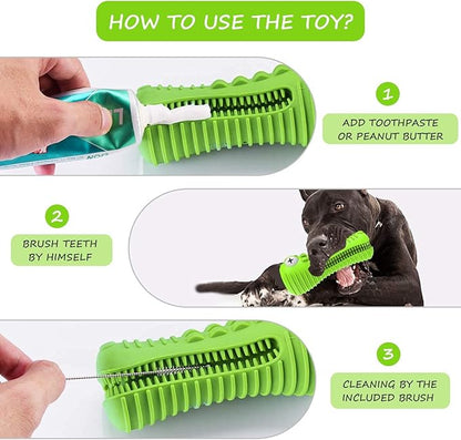 Cutiful Dog Toys for Aggressive Chewers Large Medium Breed, Indestructible Dog Chew Toys, Squeaky Interactive Tough Extremely Durable, Dogs Toothbrush Toys to Keep Them Busy