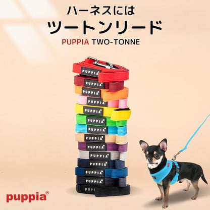 Puppia Two Tone Dog Lead Strong Durable Comfortable Grip Walking Training Leash for Small & Medium Dog, LT.Grey, Small