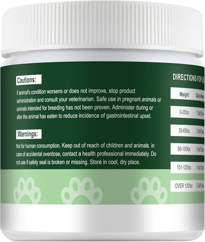 Probiotics for Dogs, Improve Itchy Skin Itchy Ears, Yeast Balance, Immune Support, Dog Probiotics (10 Billion CFU) for Dog Skin & Cost Care, Allergy Relief Chews + Vitamins Blend Chicken (120 Ct)