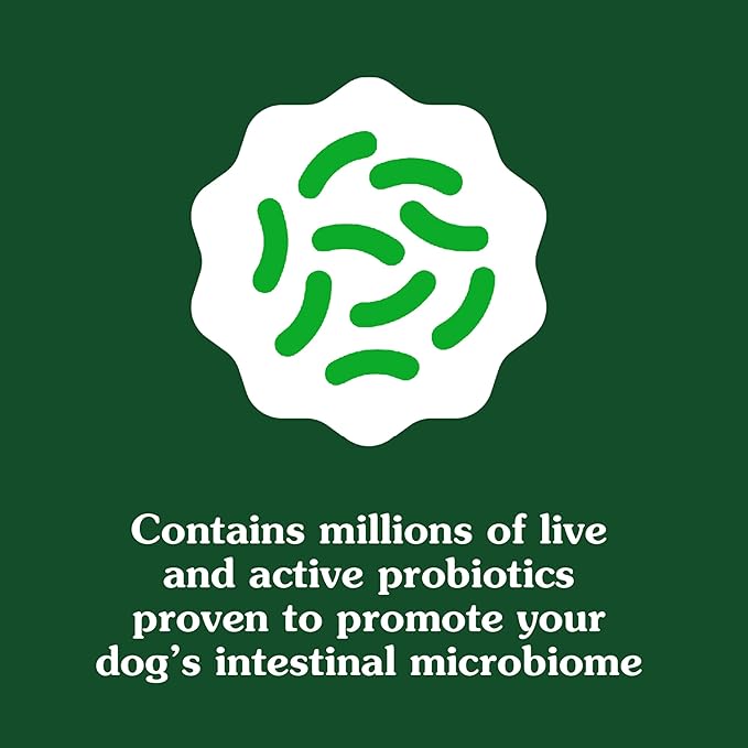 Greenies Supplements Digestive Health Probiotics for Dogs, Dog Probiotic Supplements, Chicken Flavor, 7.8 oz. Pouch of 40 Count