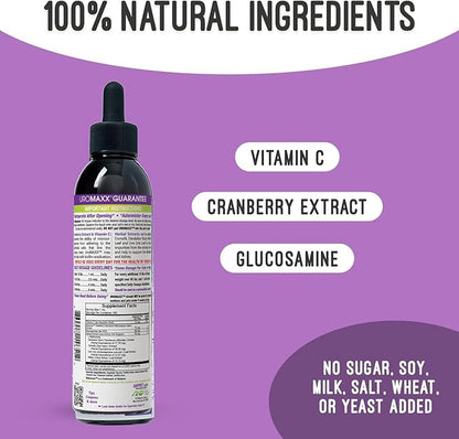 UroMAXX, Cat & Dog Urinary Tract Treatment, Bladder & Kidney Support for Dogs and Cats, Powerful Yet Gentle Pet Care, with Liquid Cranberry & Glucosamine, Salmon Flavor, 6 oz Bottle, 1 Pack