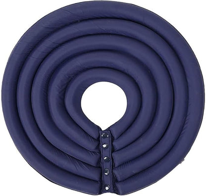 Dog Cone Collar, Inflatable Dog Neck Donut Collar Alternative After Surgery, Soft Protective Recovery Cone for Small Medium Large Dogs and Cats Puppies - Alternative Collar (Dark Blue,M)