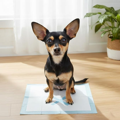 SPOT X Marks The Spot Puppy Training Pads – Extra Absorbent, Adhesive Strips, Pheromone-Enhanced Attractant for Potty Training, 22" x 22", 30-Pack