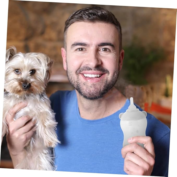 ORFOFE Breast Feeder for Dogs Cats Puppy Bottle Cat Nursing Bottle Milk Feeder Leakproof Pet Feeding Kit