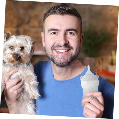 ORFOFE Breast Feeder for Dogs Cats Puppy Bottle Cat Nursing Bottle Milk Feeder Leakproof Pet Feeding Kit