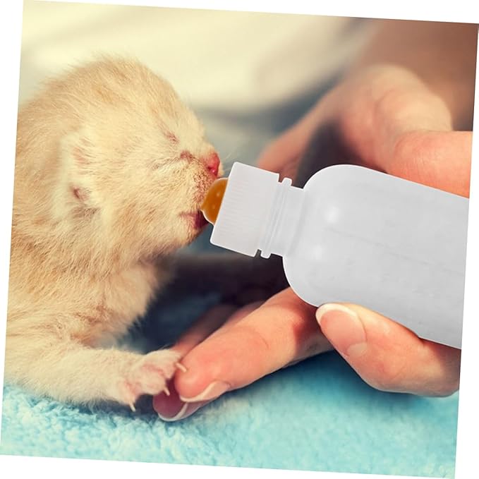 Toddmomy 3pcs Pet Feeding Bottles Kitten Milk Bottles Kit for Household Pet Nurser Small