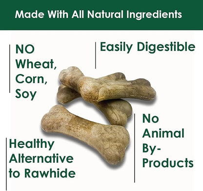 Bonies Natural Calming Formula Dog Treats - Contains Chamomile & Lavender, Help Anxiety, Excessive Barking & Trembling, Chicken Flavor, Mini, 20 Bones