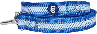 Blueberry Pet Essentials Reflective Back to Basics Matching Dog Harness and Leash Set, Navy Blue, Adjustable Harness with 5 ft Leash for Medium Dogs