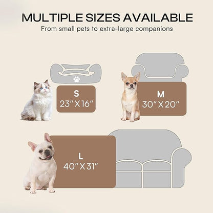 Luciphia 1 Pack 3 Dog Printed Fleece Pet Blankets Washable，Soft Warm Throw Covers for Crate Couch Bed，Cozy Puppy Essentials for Dogs and Cats， Blue/Grey/Khaki, Medium (30x20)