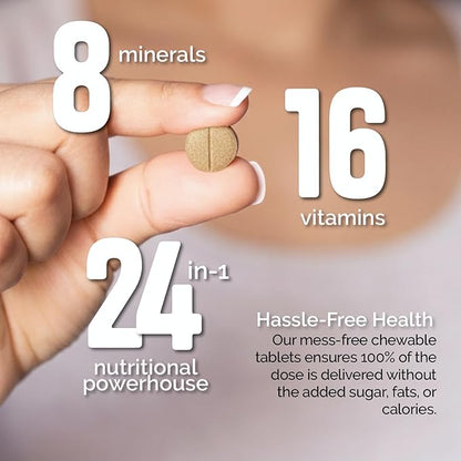 for Dogs Multivitamin & Mineral Supplement, Veterinarian Recommended Vitamin-Mineral Nutritional Support, Daily Chewable Tablets for Skin Coat Energy & Overall Wellness, 60 Chewable Tablets (4.2 oz)