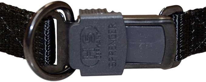 Herm Sprenger 19" Neck-tech Nylon Style with Security Buckle and Black Finish, One Size