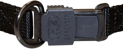 Herm Sprenger 19" Neck-tech Nylon Style with Security Buckle and Black Finish, One Size