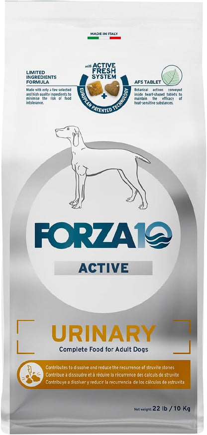 Forza10 - Dog Food, Limited Ingredient Dog Food for Urinary Health and UTI Support, Non-GMO, Fish Flavor, Made in Italy (22 lb)