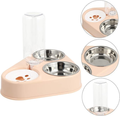 BESPORTBLE Automatic Dog Water Bowl Stainless Steel Pet Food Bowls Pet Feeding Bottle